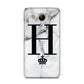 Personalised Big Initials Crown Marble Huawei Y3 2017