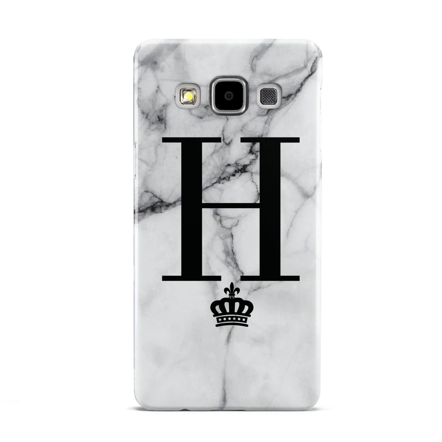 Personalised Big Initials Crown Marble Samsung Galaxy A5 Case