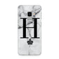 Personalised Big Initials Crown Marble Samsung Galaxy S9 Case