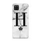 Personalised Big Initials Crown Marble Samsung M12 Case