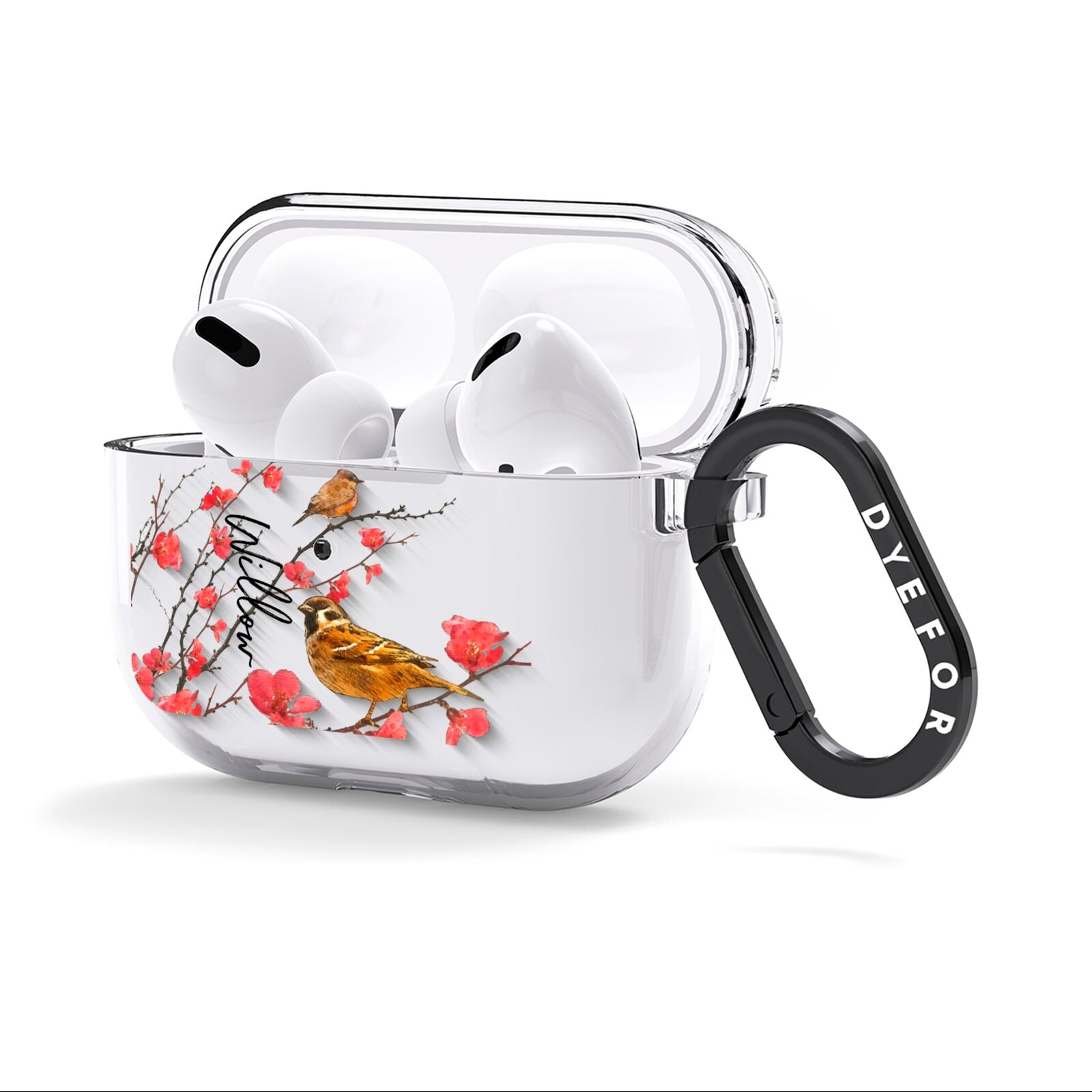 Personalised Birds AirPods Clear Case 3rd Gen Side Image