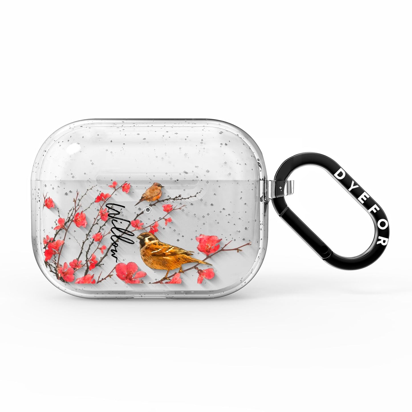 Personalised Birds AirPods Pro Glitter Case