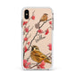 Personalised Birds Apple iPhone Xs Max Impact Case White Edge on Gold Phone