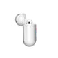 Personalised Birds Initials Clear AirPods Case Side Angle
