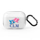 Personalised Birds Initials Clear AirPods Pro Clear Case