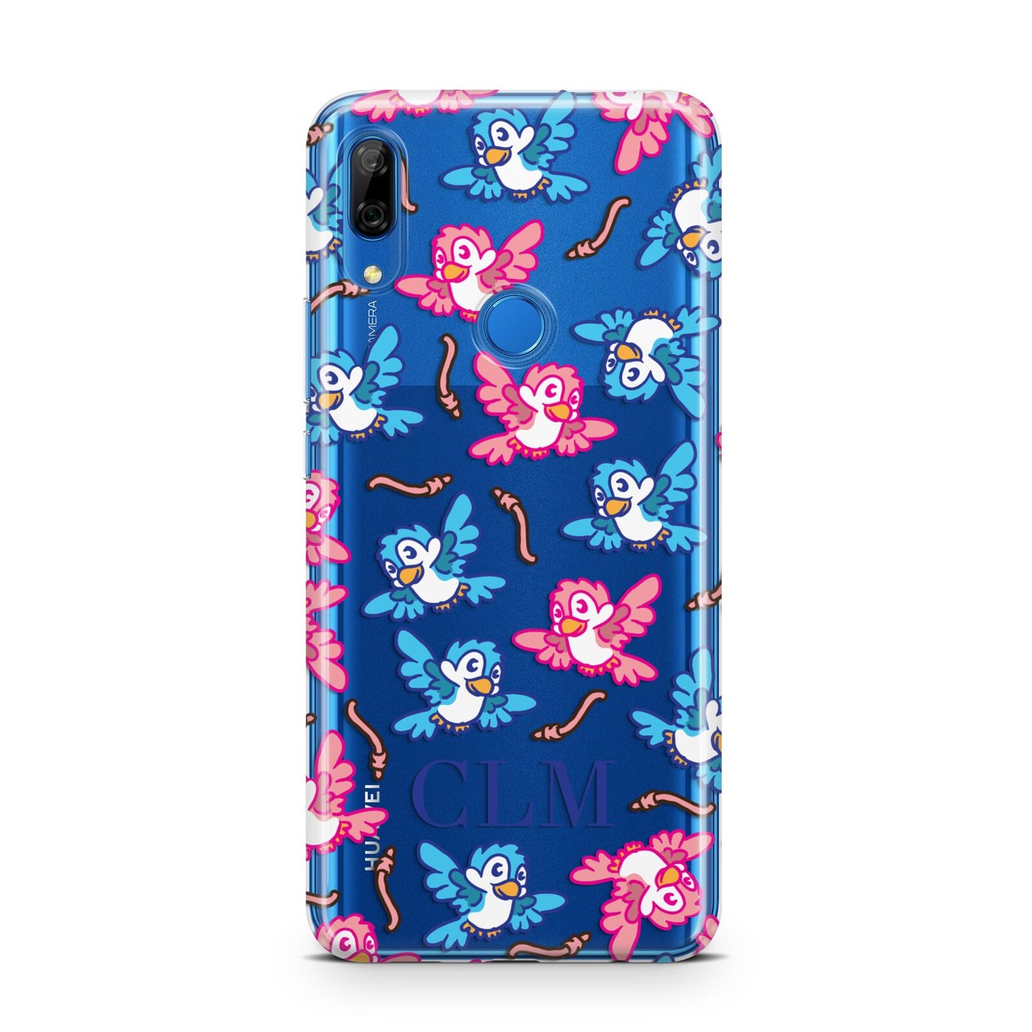 Personalised Birds Initials Clear Huawei P Smart Z