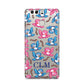 Personalised Birds Initials Clear Huawei P9 Case