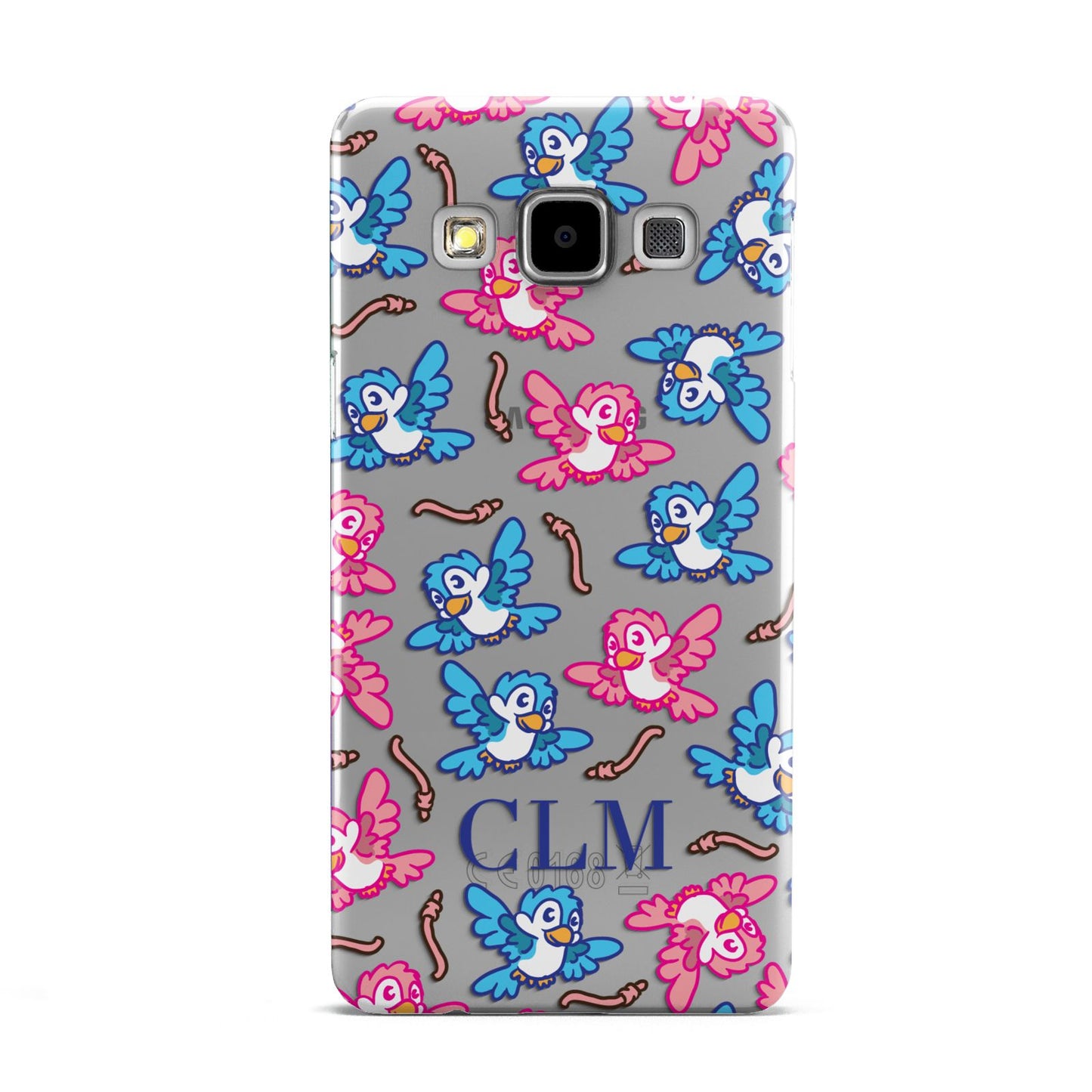 Personalised Birds Initials Clear Samsung Galaxy A5 Case