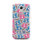 Personalised Birds Initials Clear Samsung Galaxy S4 Mini Case