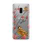 Personalised Birds Samsung Galaxy S9 Plus Case on Silver phone