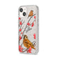 Personalised Birds iPhone 14 Glitter Tough Case Starlight Angled Image