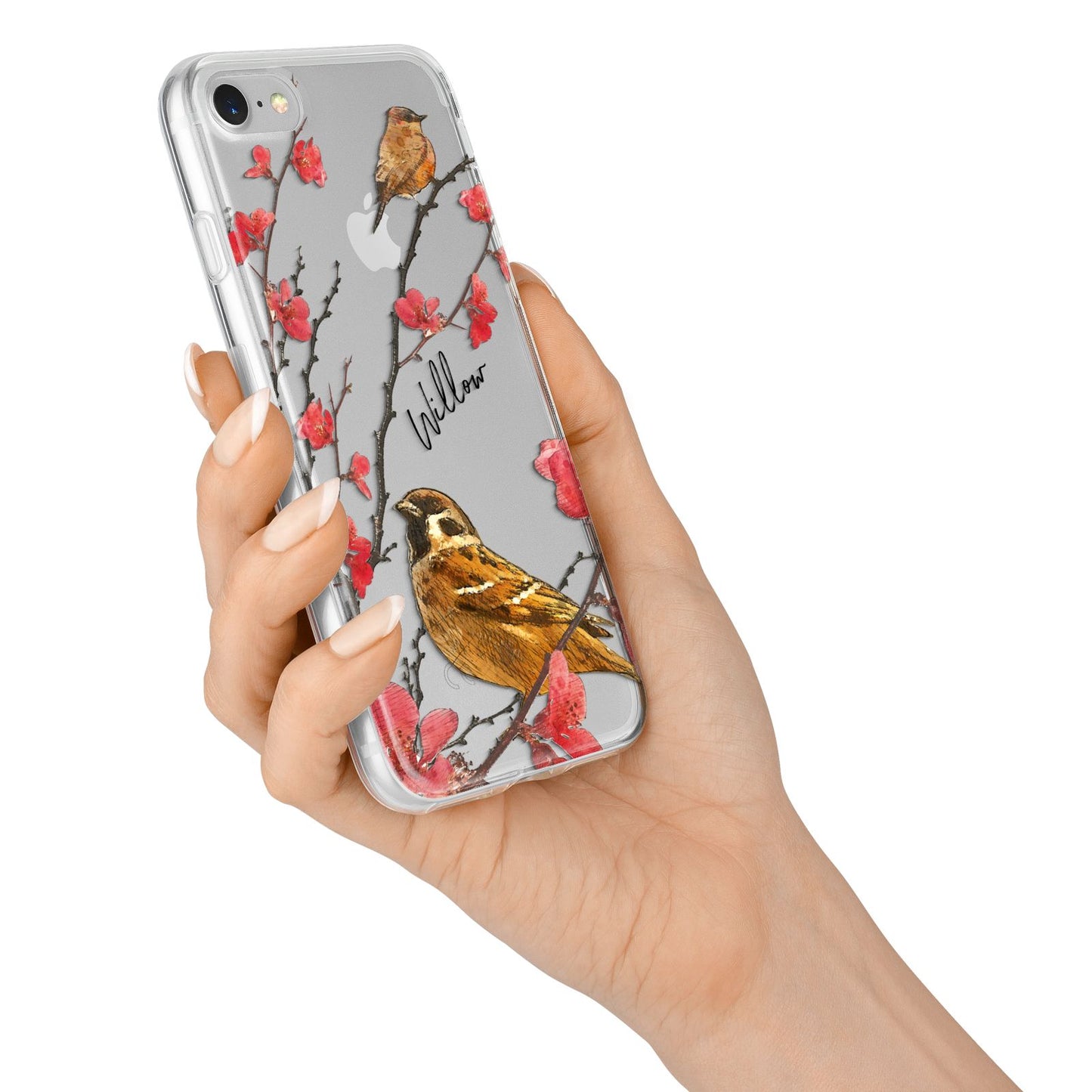 Personalised Birds iPhone 7 Bumper Case on Silver iPhone Alternative Image