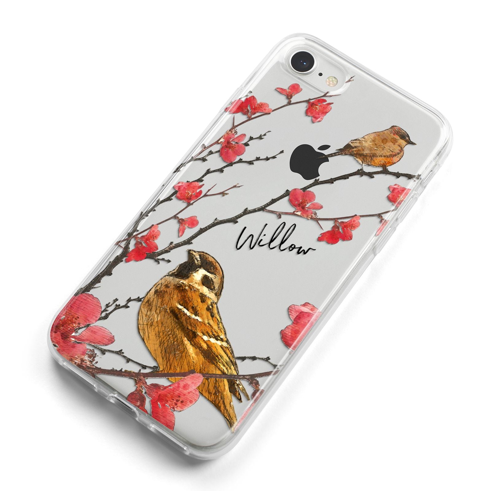 Personalised Birds iPhone 8 Bumper Case on Silver iPhone Alternative Image