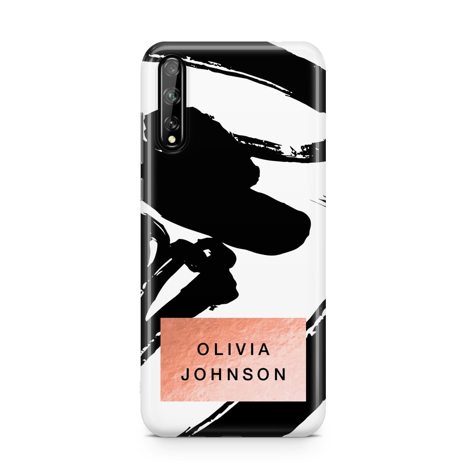 Personalised Black Brushes With Name Huawei Enjoy 10s Phone Case