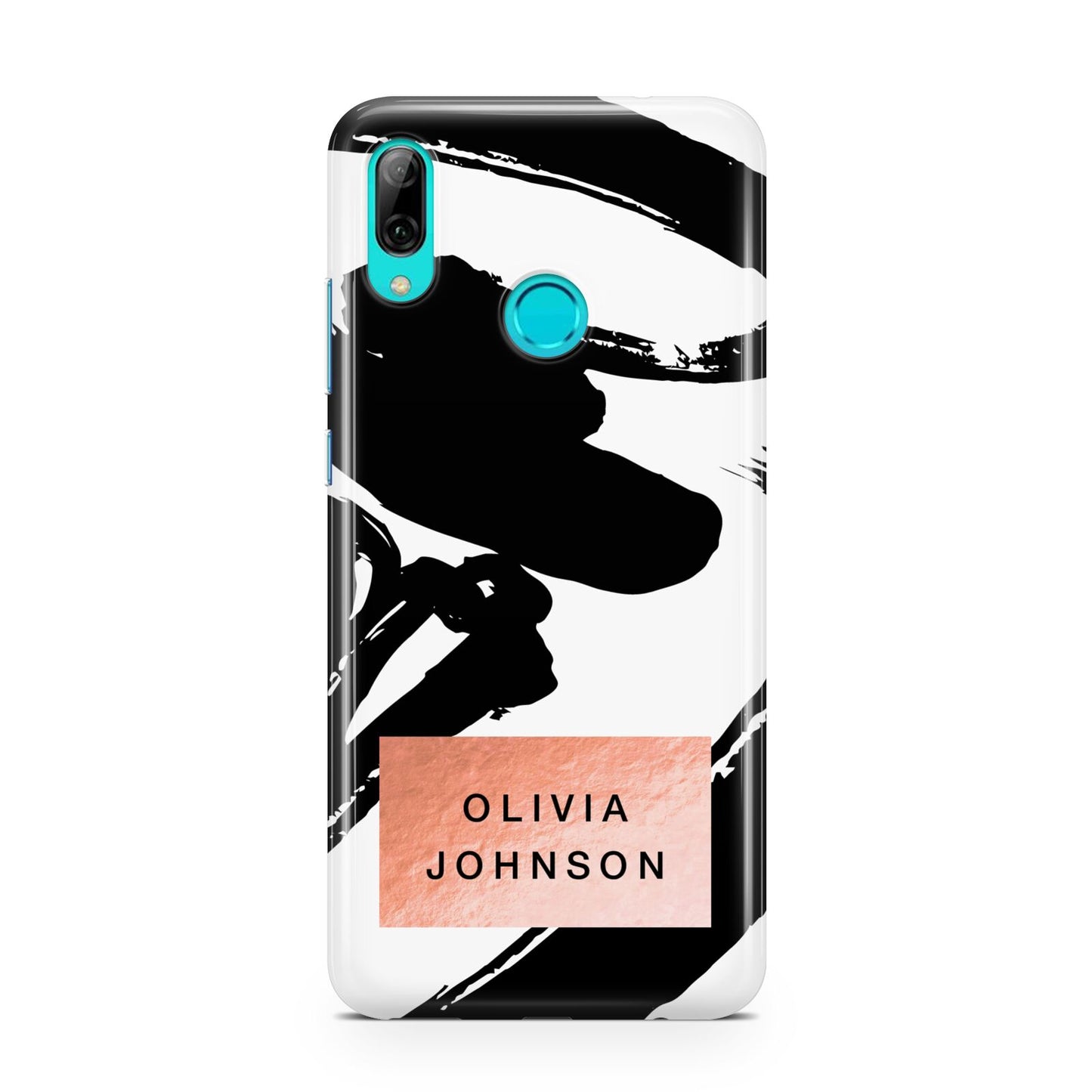 Personalised Black Brushes With Name Huawei P Smart 2019 Case