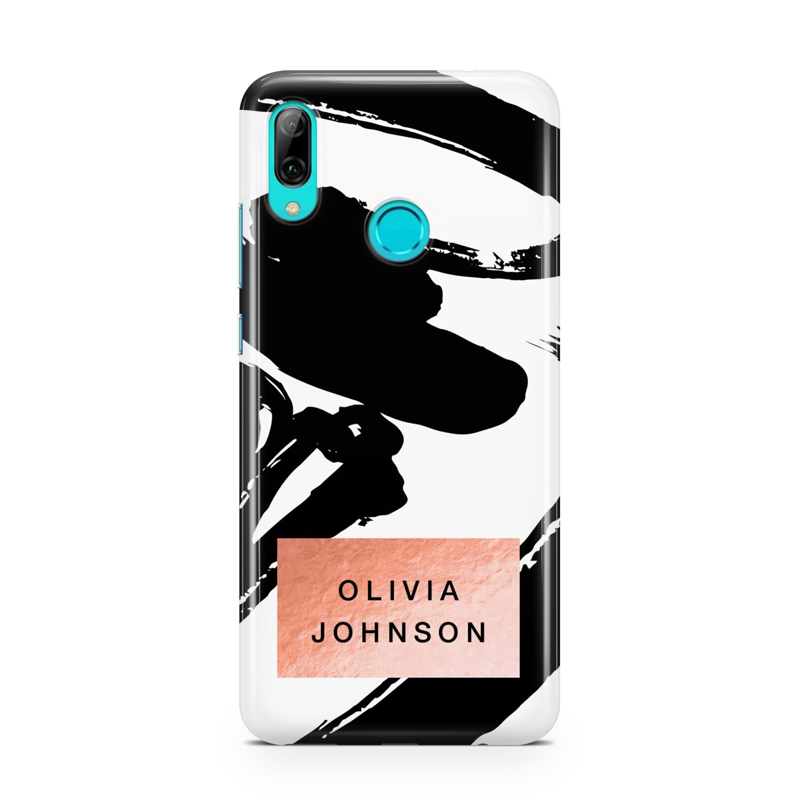 Personalised Black Brushes With Name Huawei P Smart 2019 Case