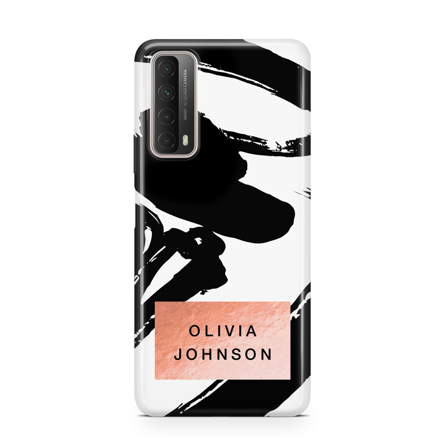 Personalised Black Brushes With Name Huawei P Smart 2021