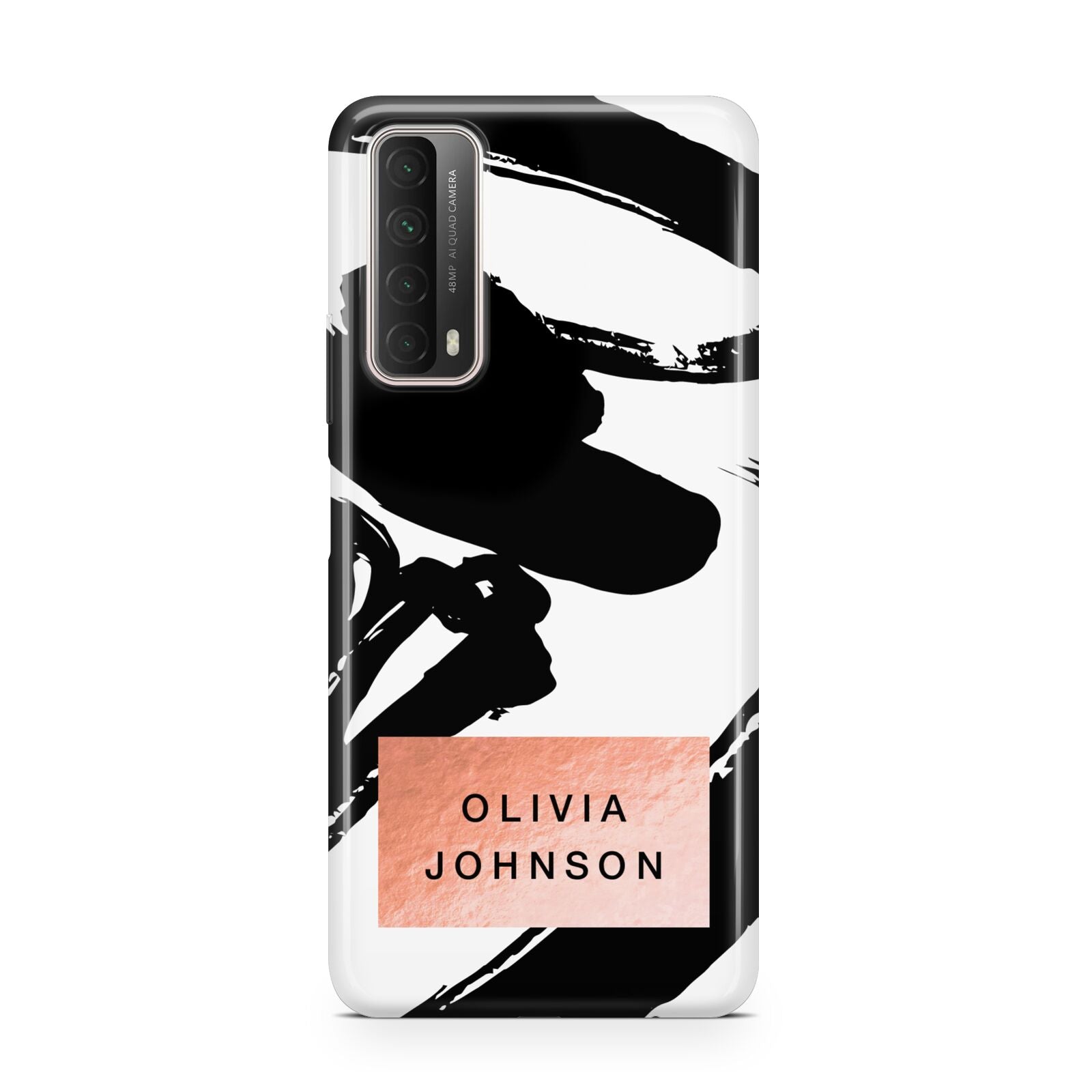 Personalised Black Brushes With Name Huawei P Smart 2021