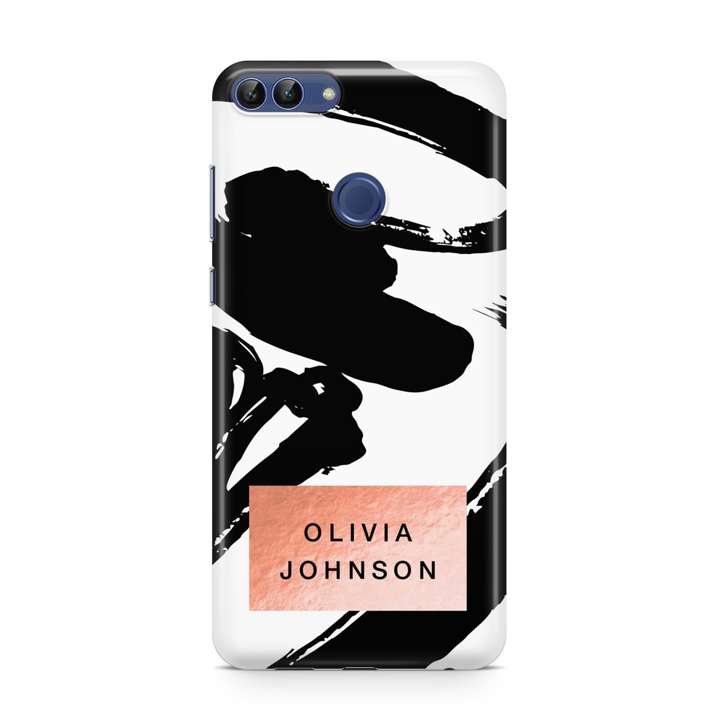 Personalised Black Brushes With Name Huawei P Smart Case