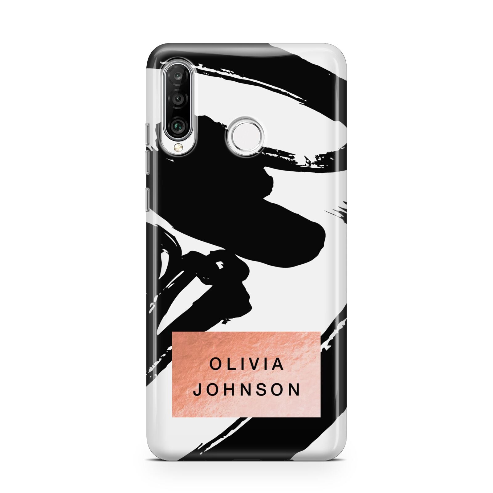 Personalised Black Brushes With Name Huawei P30 Lite Phone Case