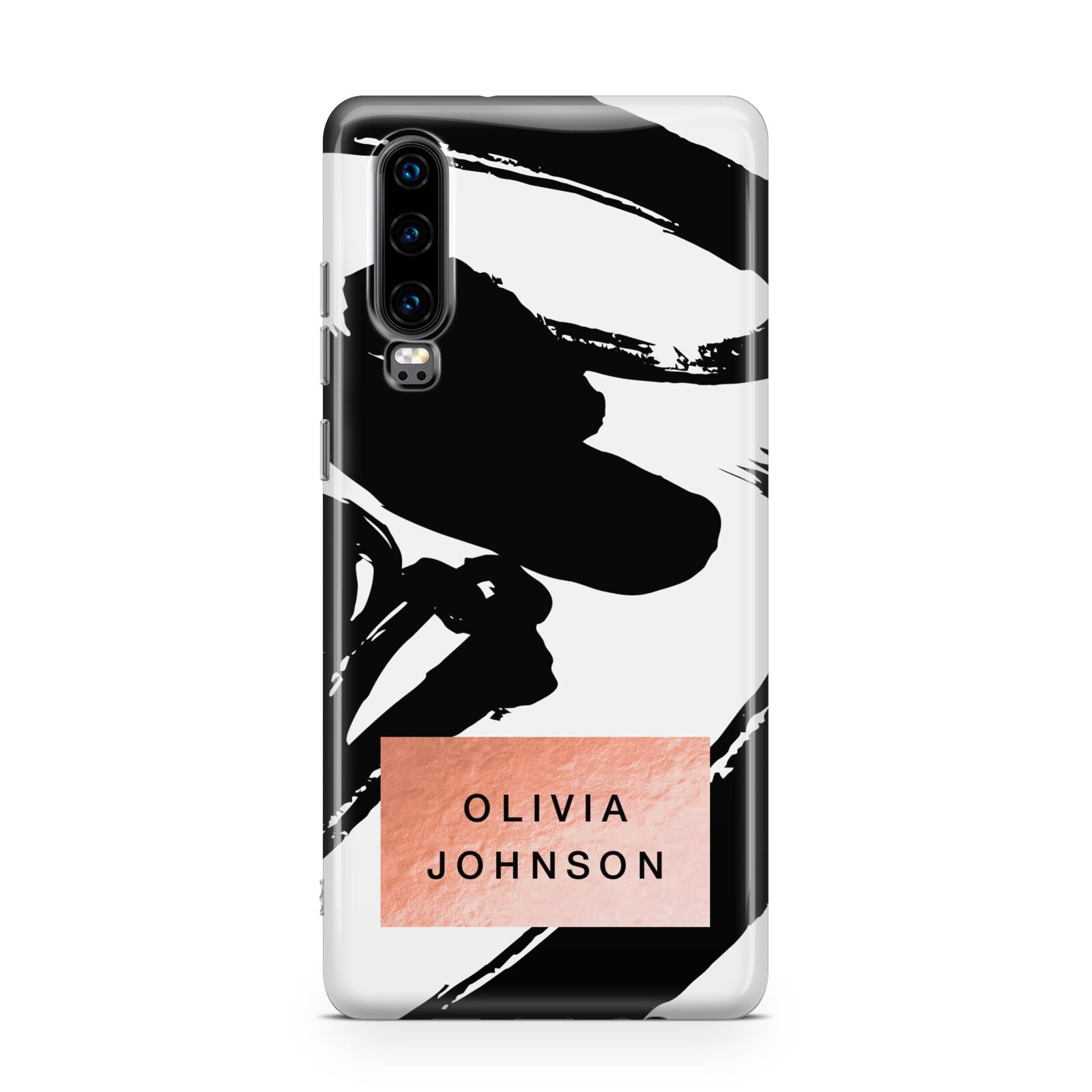 Personalised Black Brushes With Name Huawei P30 Phone Case