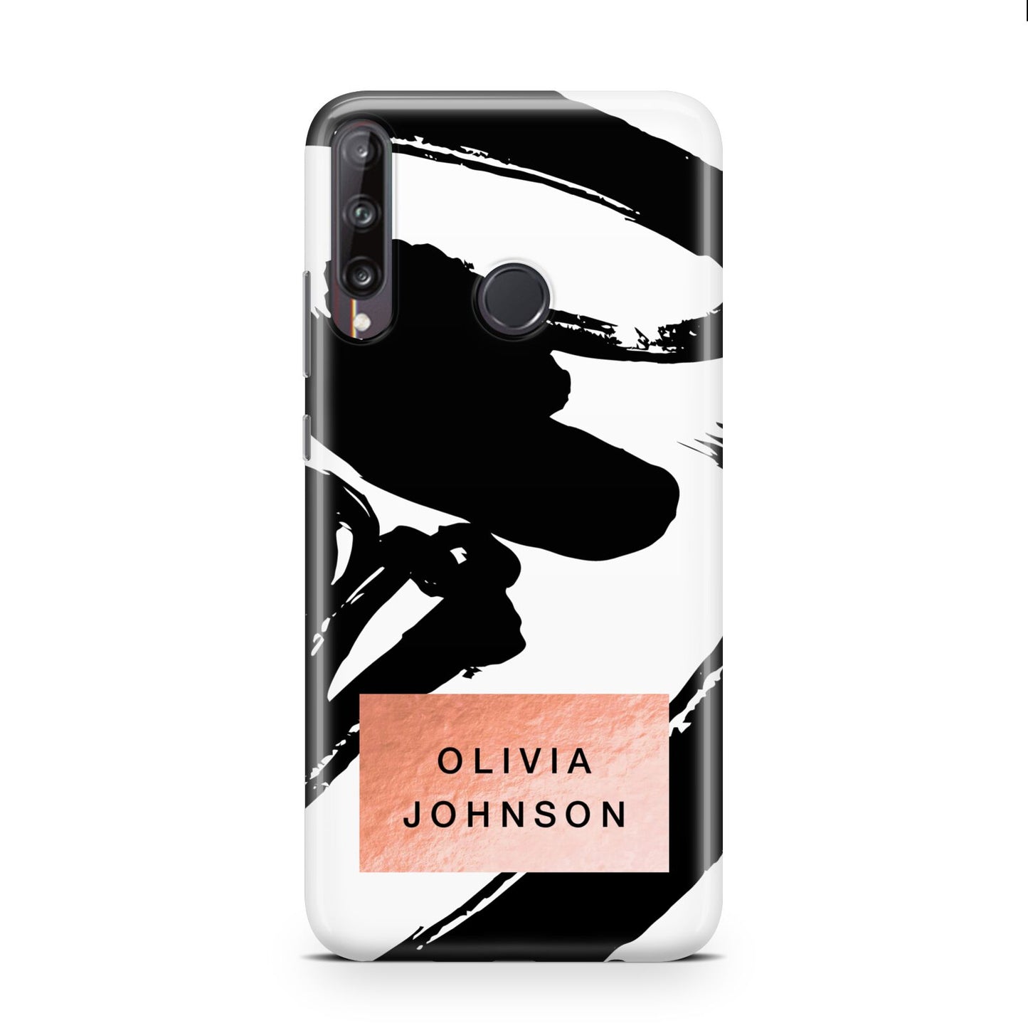 Personalised Black Brushes With Name Huawei P40 Lite E Phone Case