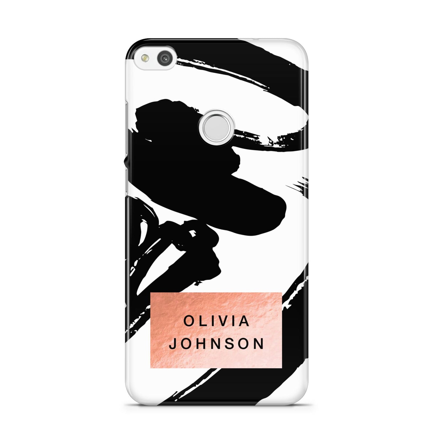 Personalised Black Brushes With Name Huawei P8 Lite Case