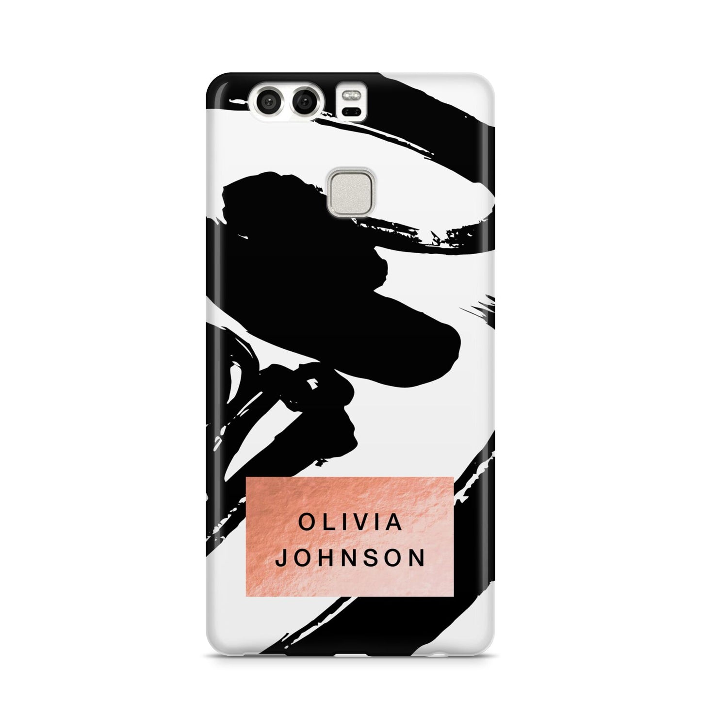 Personalised Black Brushes With Name Huawei P9 Case