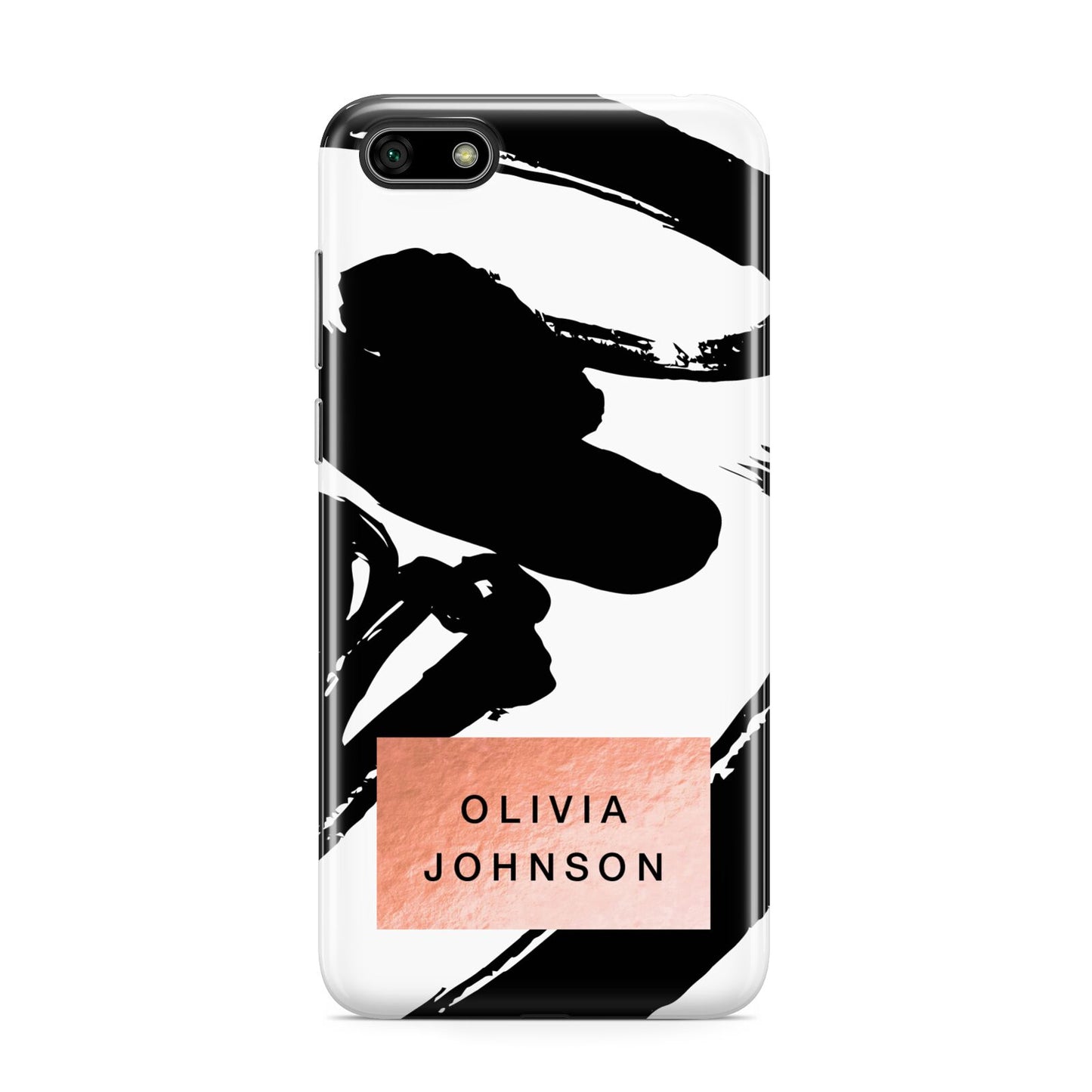 Personalised Black Brushes With Name Huawei Y5 Prime 2018 Phone Case