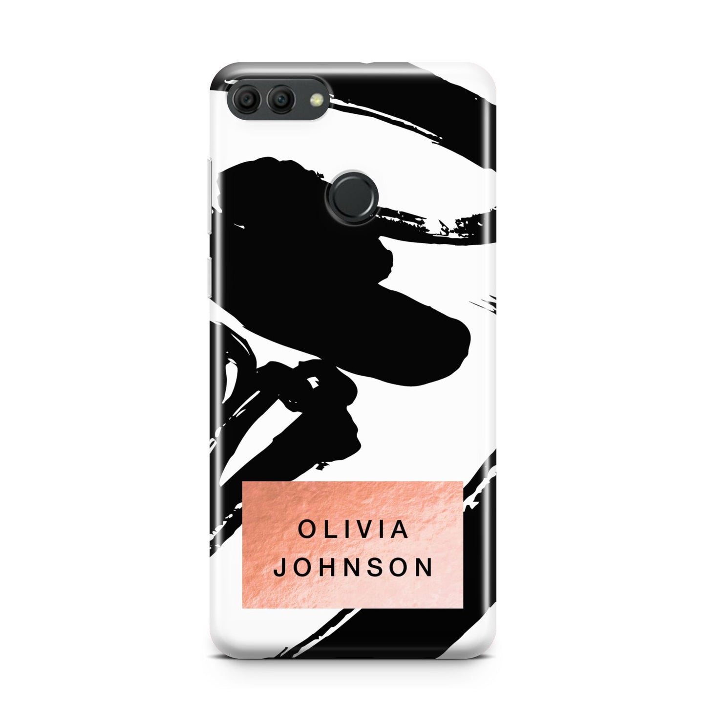 Personalised Black Brushes With Name Huawei Y9 2018