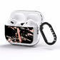 Personalised Black Copper Marble AirPods Pro Clear Case Side Image