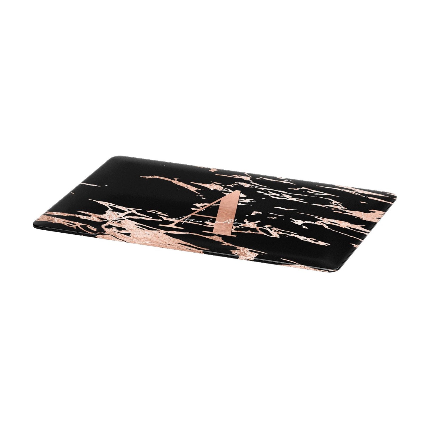 Personalised Black Copper Marble Apple MacBook Case Only
