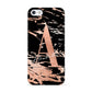 Personalised Black Copper Marble Apple iPhone 5 Case