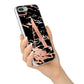 Personalised Black Copper Marble iPhone 7 Plus Bumper Case on Silver iPhone Alternative Image