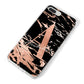 Personalised Black Copper Marble iPhone 8 Plus Bumper Case on Silver iPhone Alternative Image