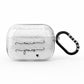 Personalised Black Couples Two Names Heart AirPods Pro Glitter Case