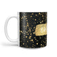 Personalised Black Gold Ink Splat Name 10oz Mug Alternative Image 1
