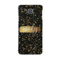 Personalised Black Gold Ink Splat Name Samsung Galaxy Alpha Case