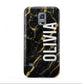 Personalised Black Gold Marble Name Samsung Galaxy S5 Mini Case