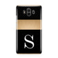 Personalised Black Gold Monogram Initial Huawei Mate 10 Protective Phone Case