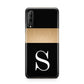 Personalised Black Gold Monogram Initial Huawei P Smart Pro 2019