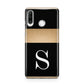 Personalised Black Gold Monogram Initial Huawei P30 Lite Phone Case