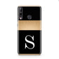 Personalised Black Gold Monogram Initial Huawei P40 Lite E Phone Case