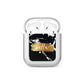 Personalised Black Gold Swirl Marble AirPods Case
