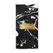 Personalised Black & Gold Swirl Marble Beach Towel