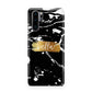 Personalised Black Gold Swirl Marble Huawei P30 Pro Phone Case