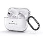 Personalised Black Handritten Name Vertical AirPods Glitter Case 3rd Gen Side Image