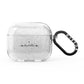 Personalised Black Handritten Name Vertical AirPods Glitter Case 3rd Gen