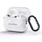 Personalised Black Handritten Name Vertical AirPods Pro Glitter Case Side Image