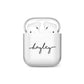 Personalised Black Handwritten Name Custom AirPods Case